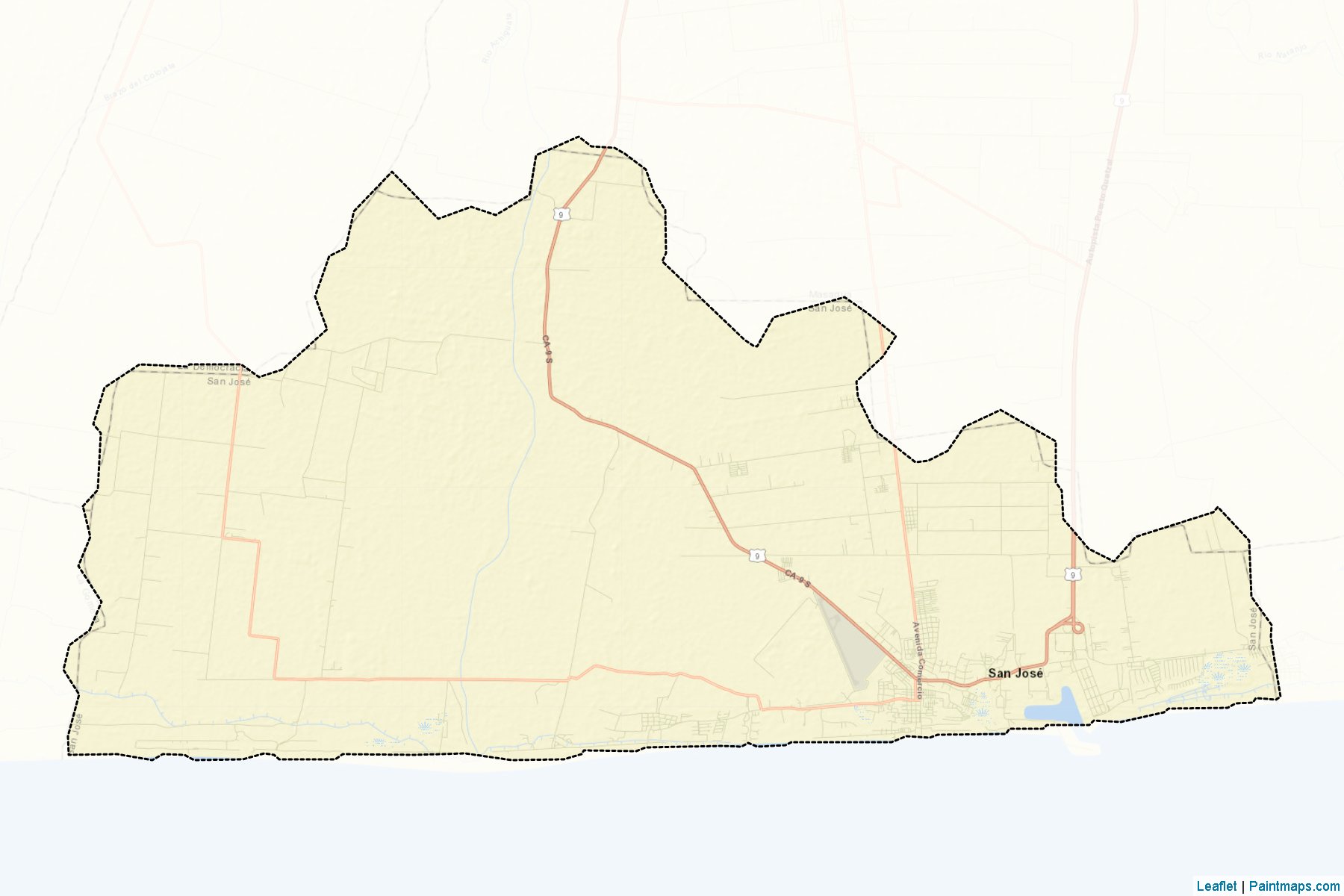 Muestras de recorte de mapas San Jose (Escuintla)-2