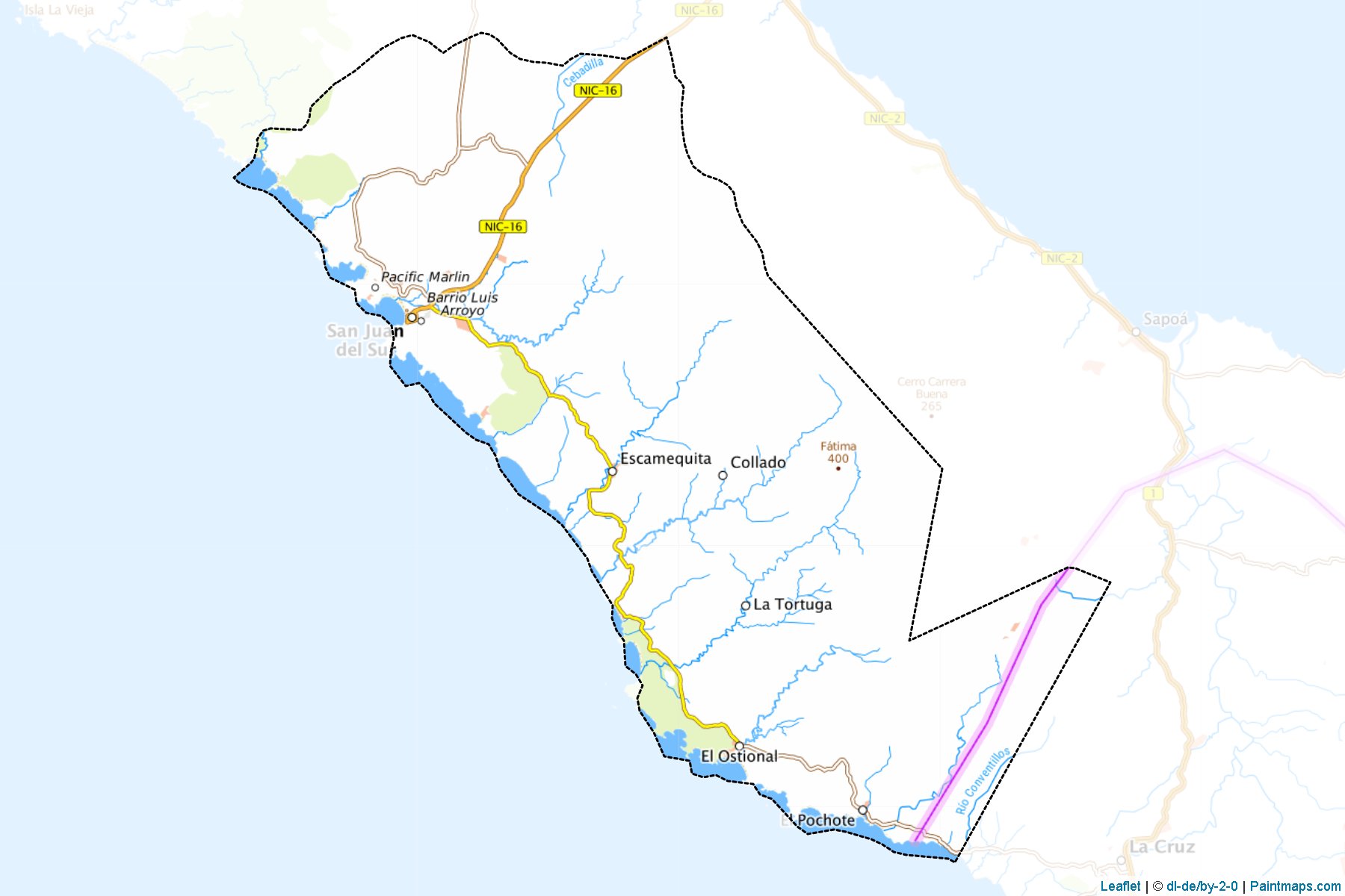 Muestras de recorte de mapas Tola (Rivas)-1