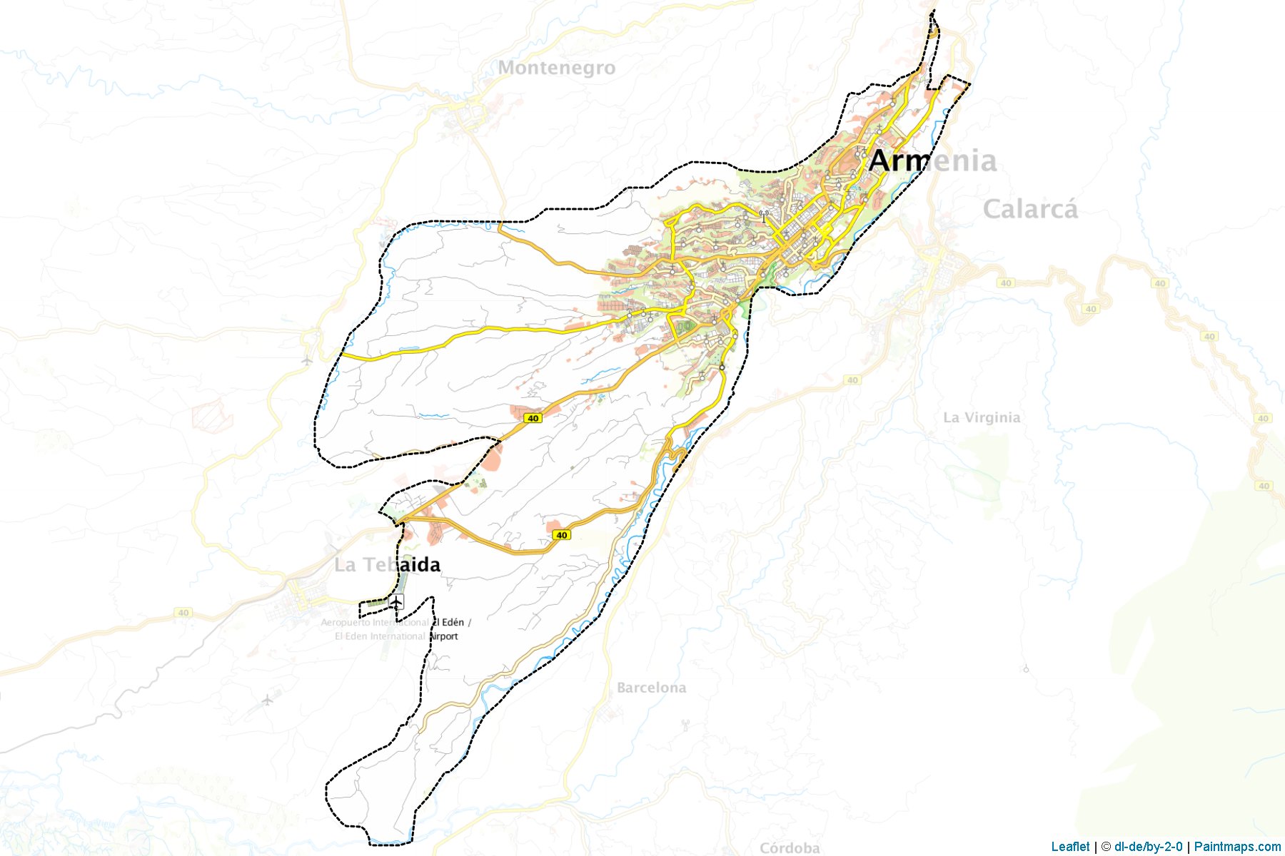 Armenia (Quindío) Map Cropping Samples-1