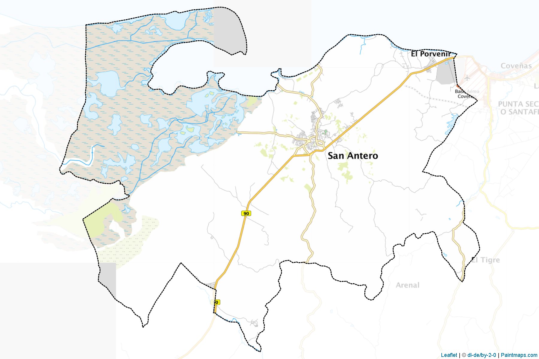 Muestras de recorte de mapas San Antero (Córdoba)-1