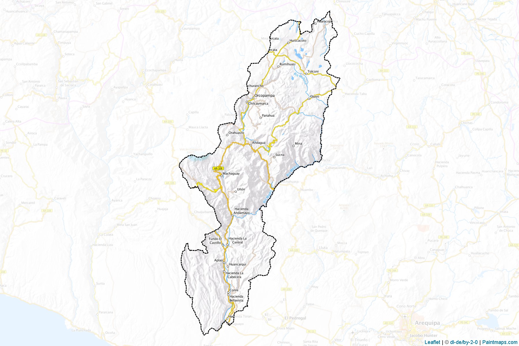 Muestras de recorte de mapas Castilla (Arequipa)-1