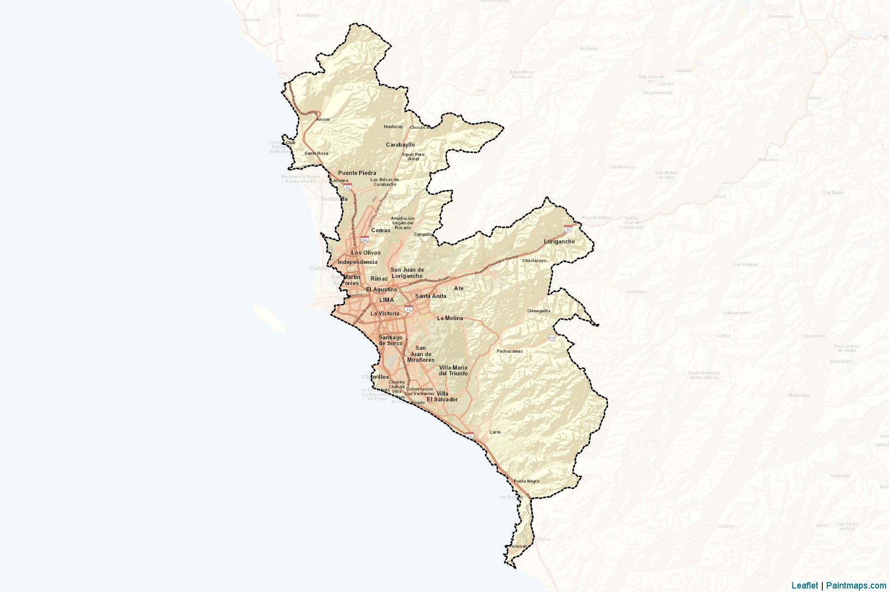 Muestras de recorte de mapas Lima (Lima)-2