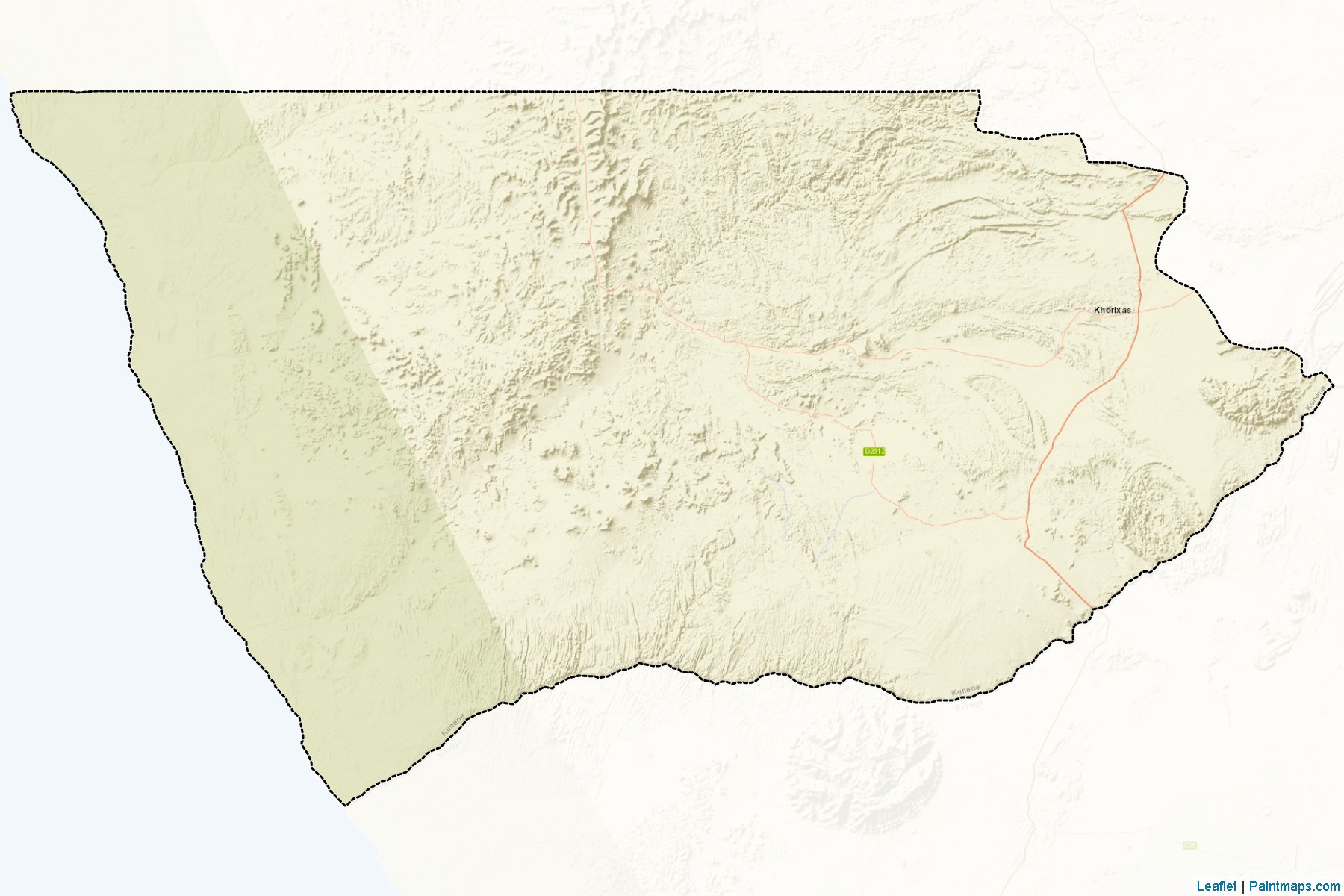 Muestras de recorte de mapas Khorixas (Kunene)-2