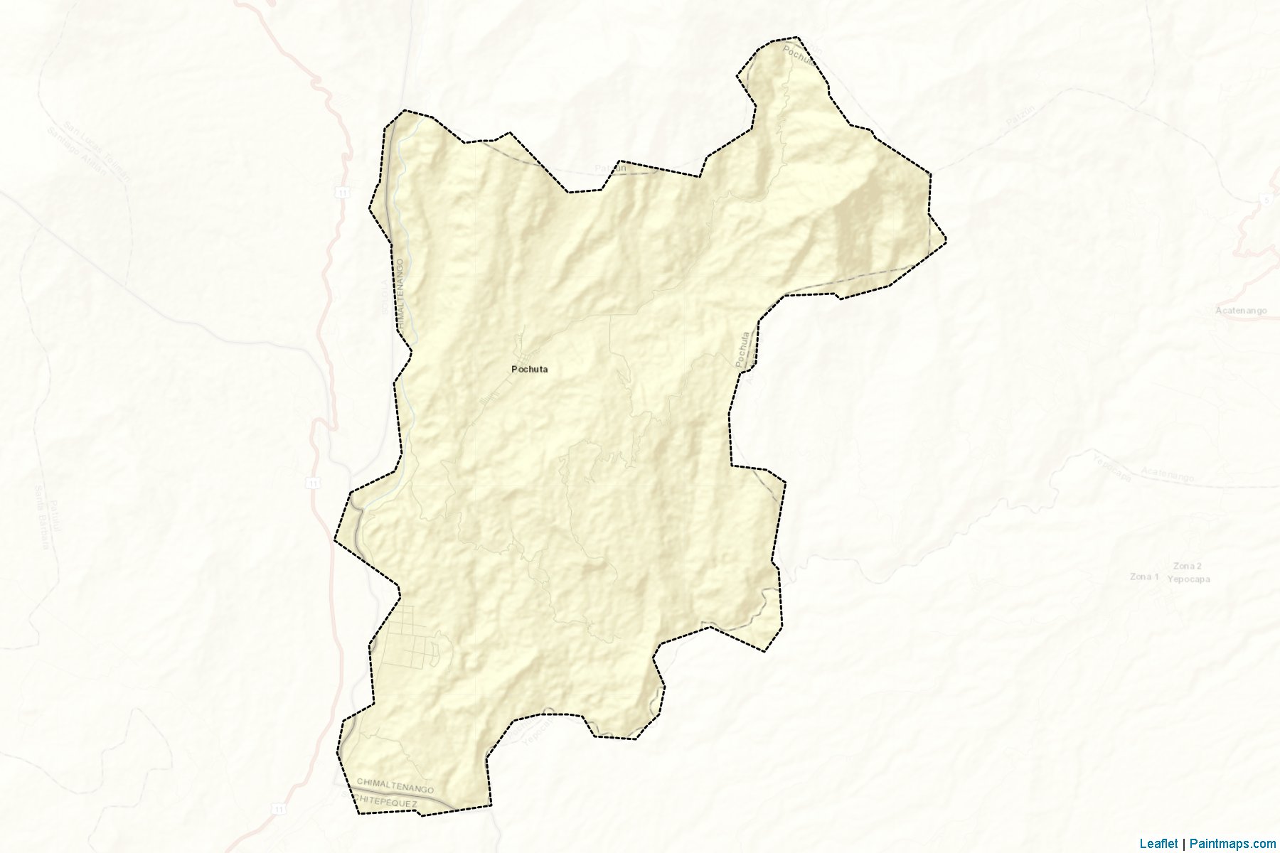 Muestras de recorte de mapas Pochuta (Chimaltenango)-2