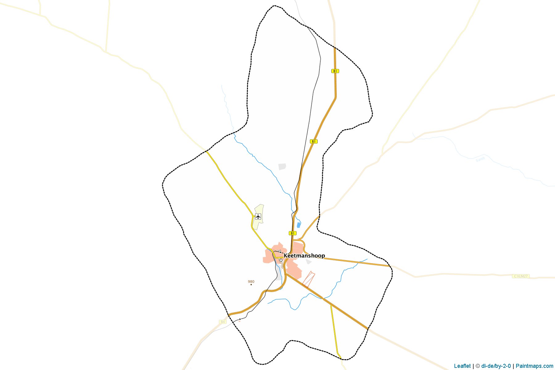 Muestras de recorte de mapas Keetmanshoop Urban (Karas)-1