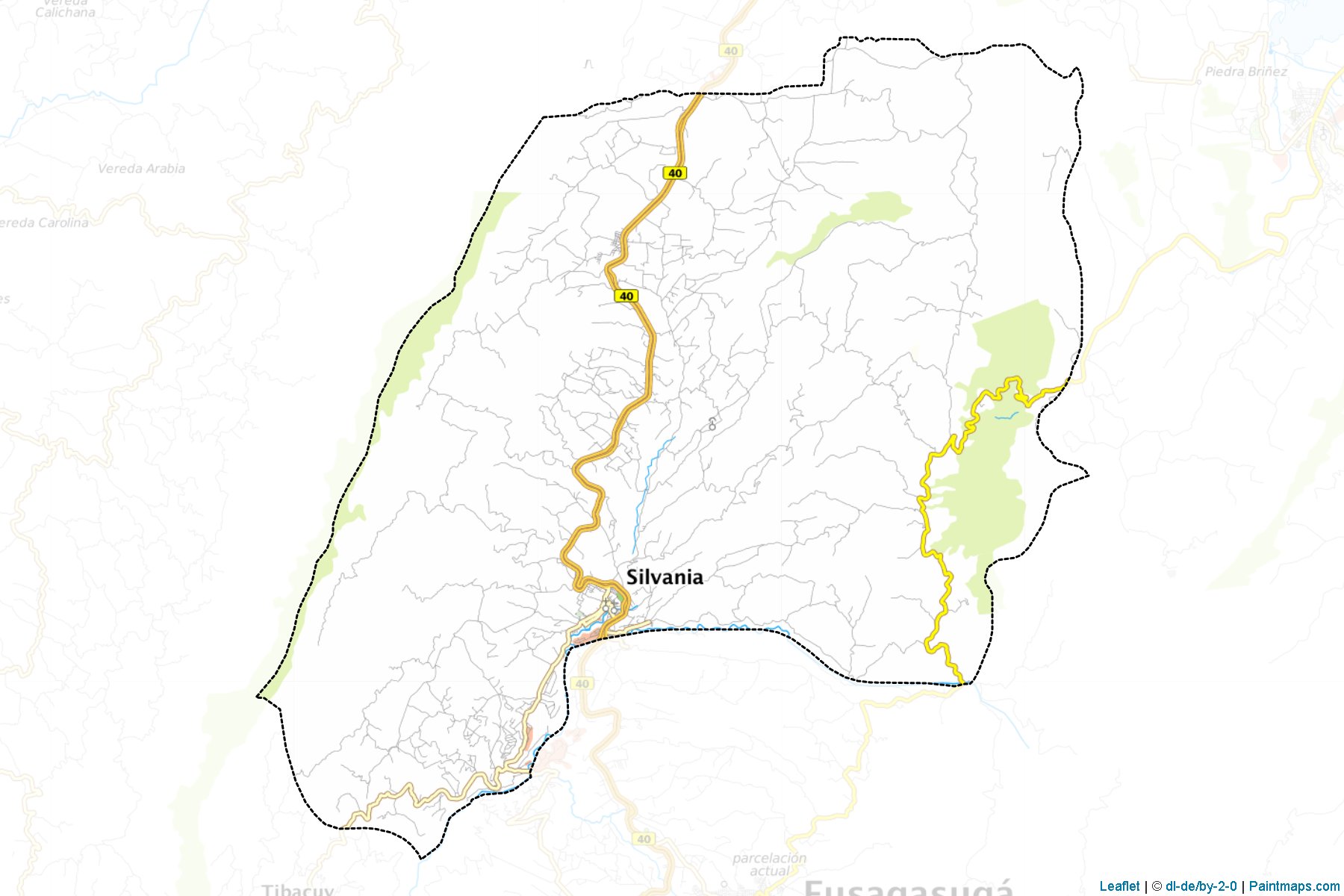 Silvania (Cundinamarca) Haritası Örnekleri-1