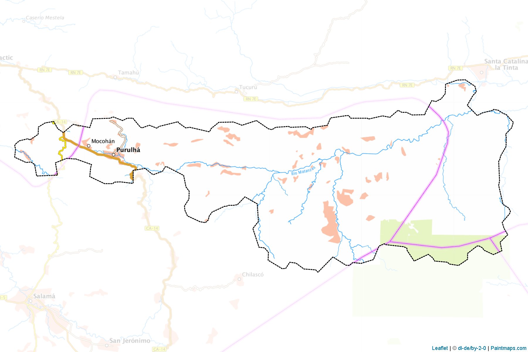 Muestras de recorte de mapas Purula (Baja Verapaz)-1