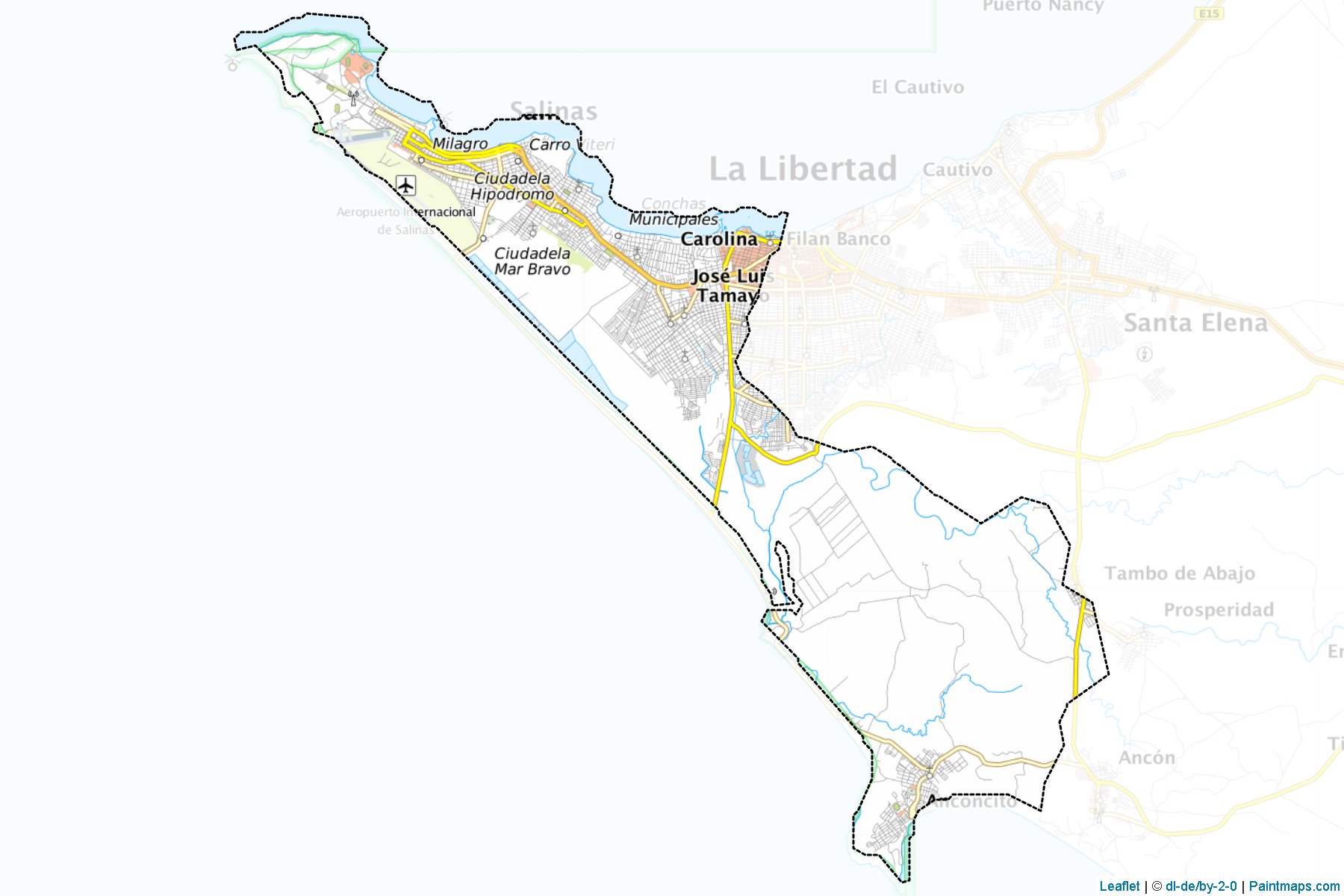 Salinas (Santa Elena) Map Cropping Samples-1