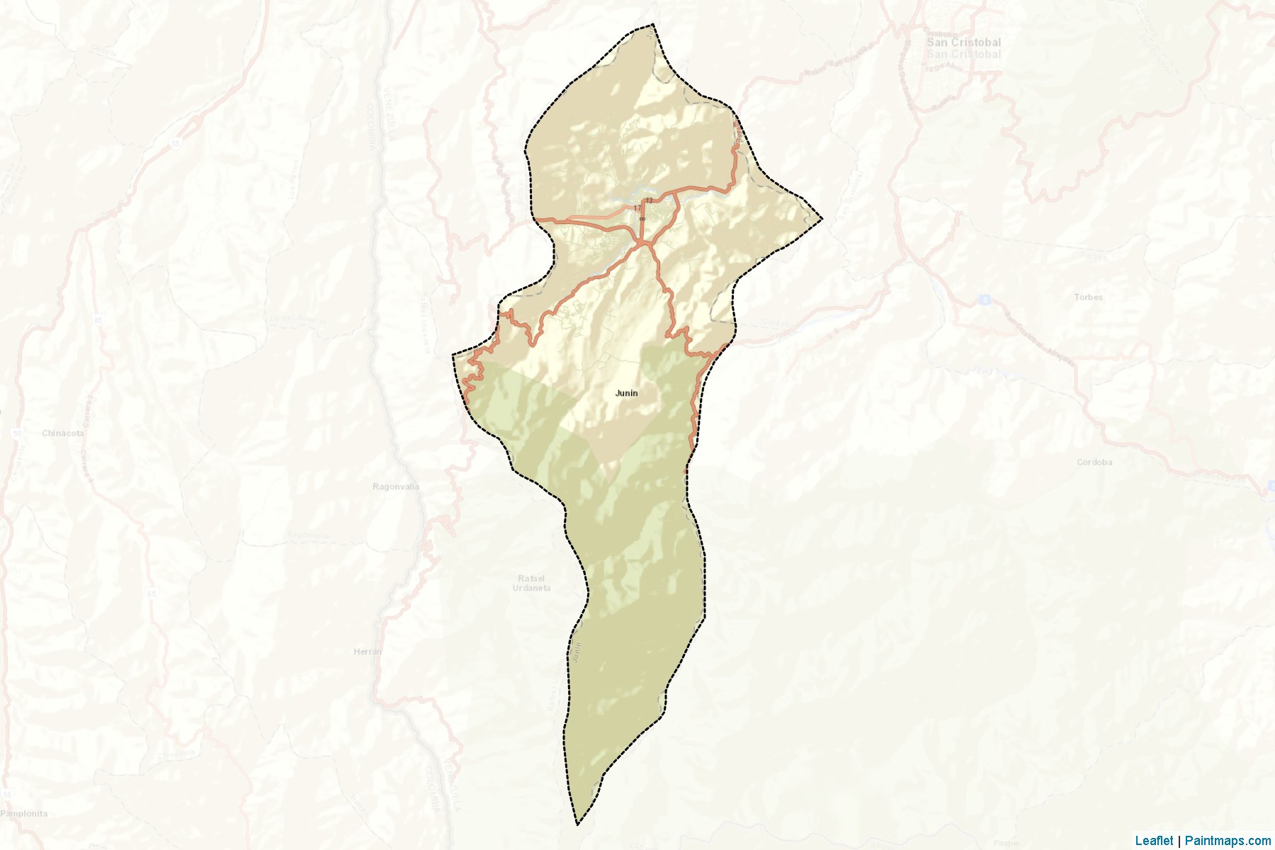 Muestras de recorte de mapas Junin (Táchira)-2