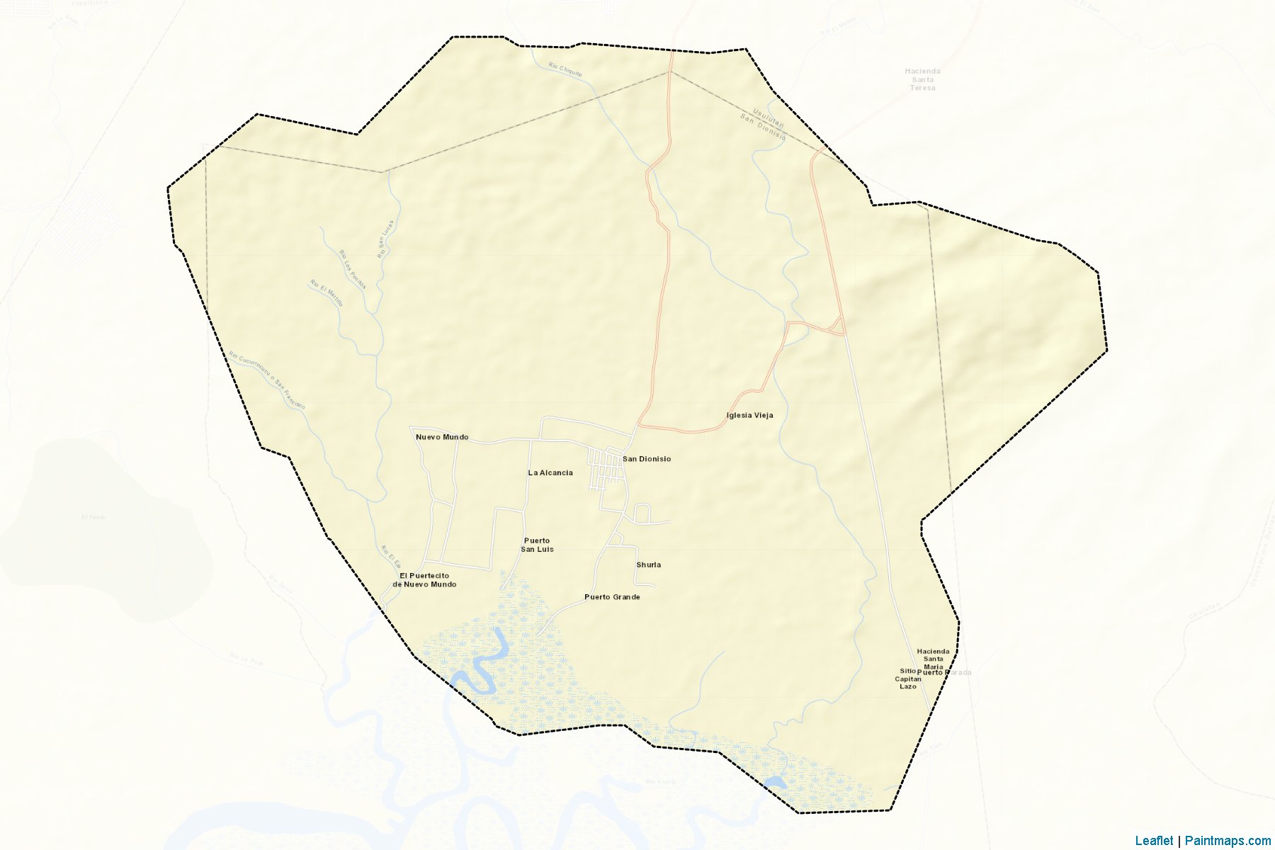 Muestras de recorte de mapas San Dionisio (Usulután)-2