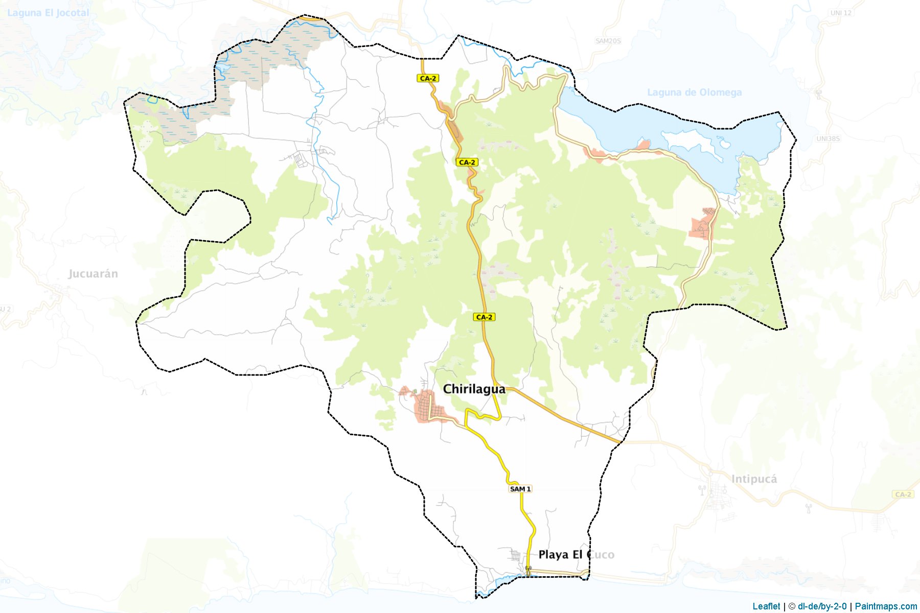 Muestras de recorte de mapas Chirilagua (San Miguel)-1