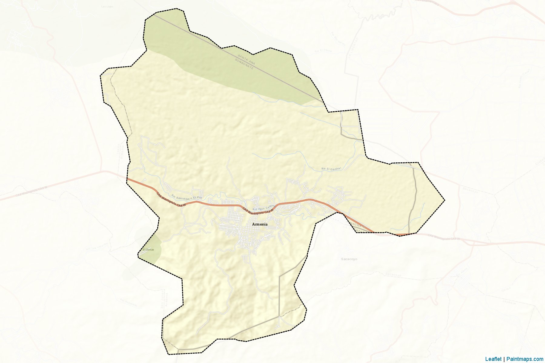 Armenia (Sonsonate) Map Cropping Samples-2