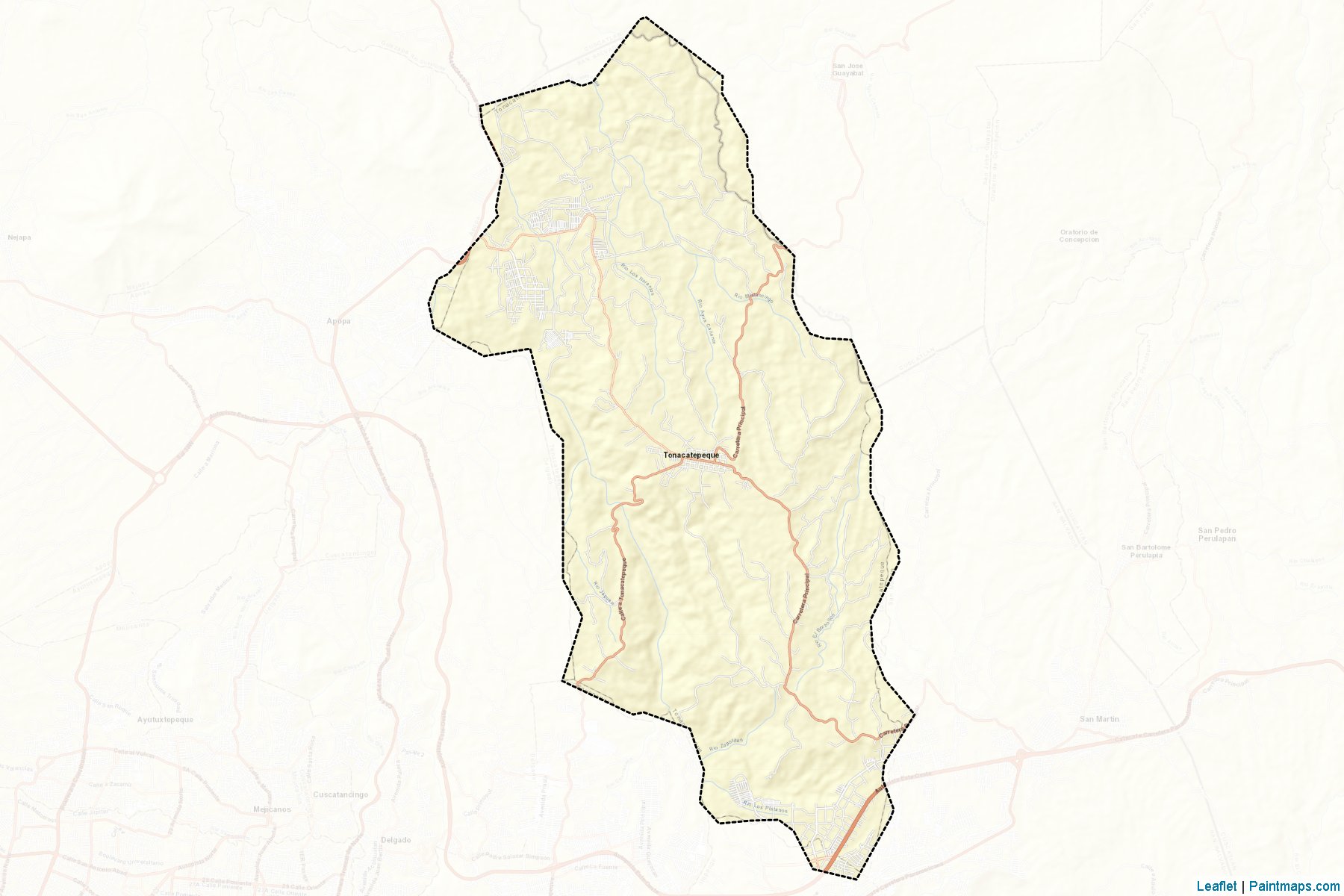 Muestras de recorte de mapas Tonacatepeque (San Salvador)-2