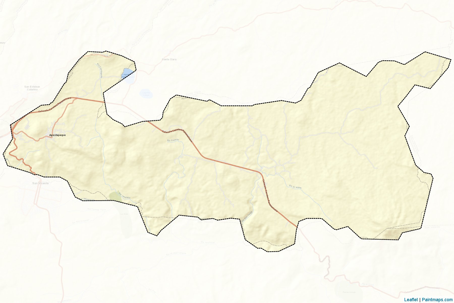 Apastepeque (San Vicente Departmanı) Haritası Örnekleri-2