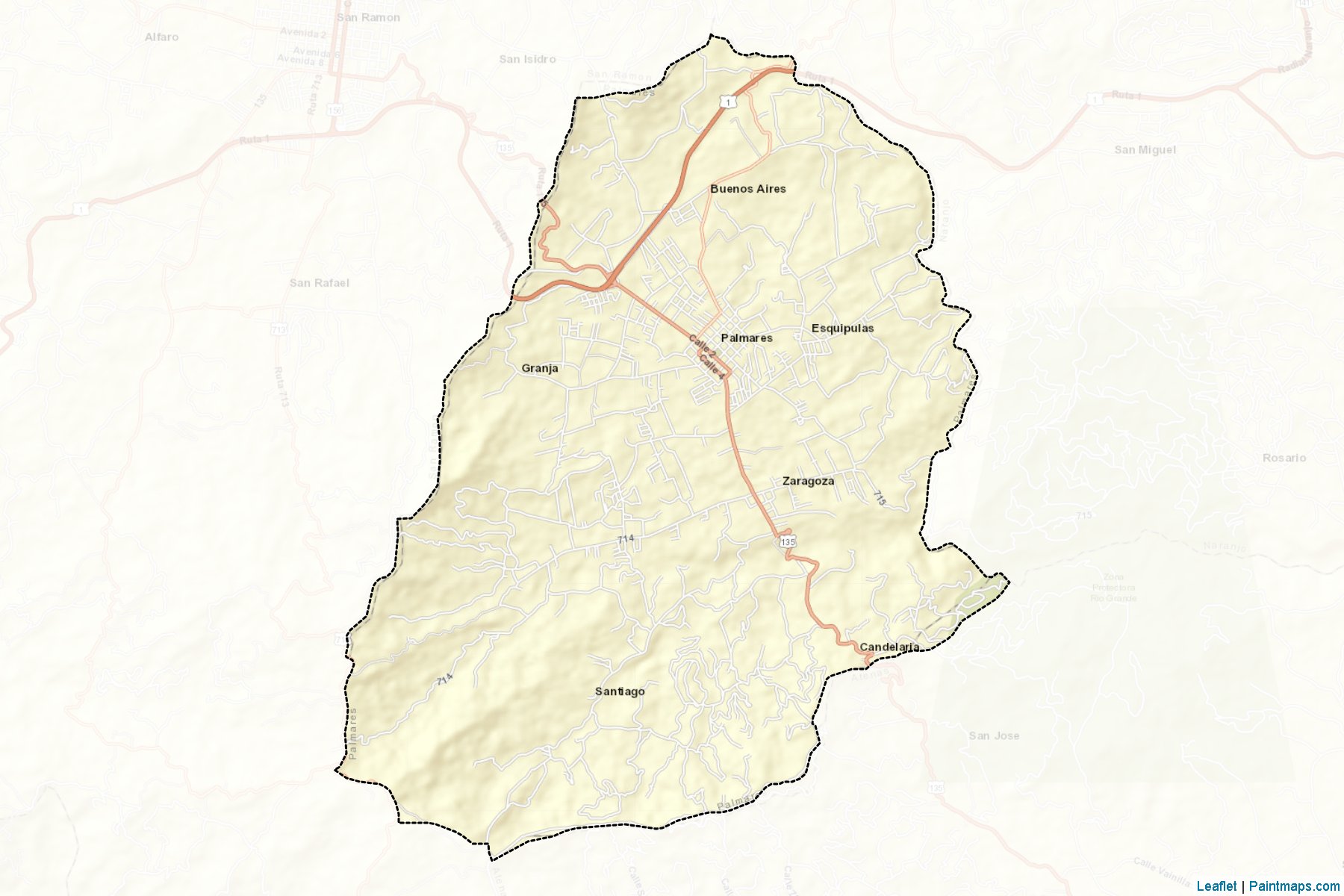 Muestras de recorte de mapas Palmares (Alajuela)-2