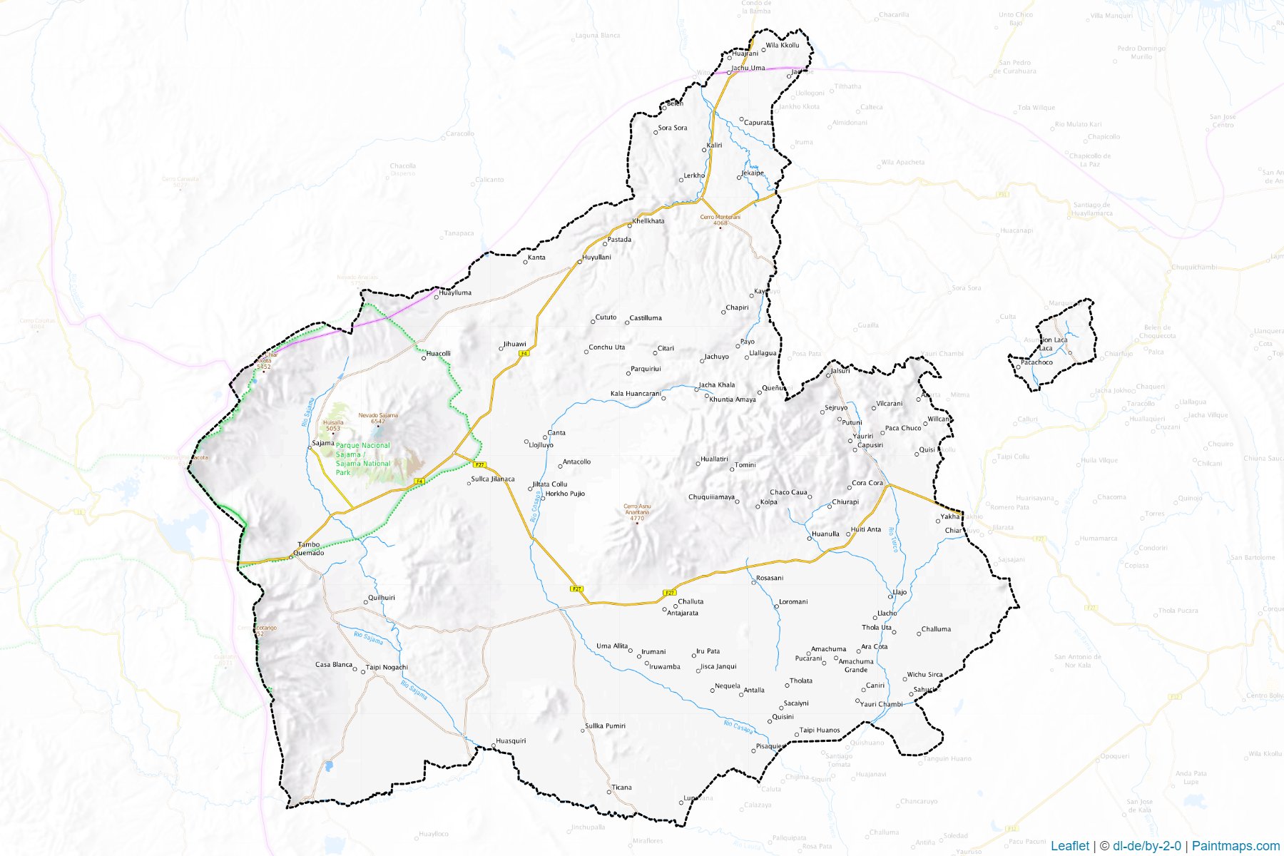 Sajama (Oruro) Map Cropping Samples-1