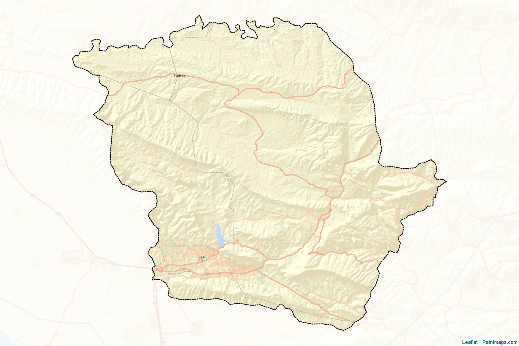 Muestras de recorte de mapas Dahuk (Dihok)-2