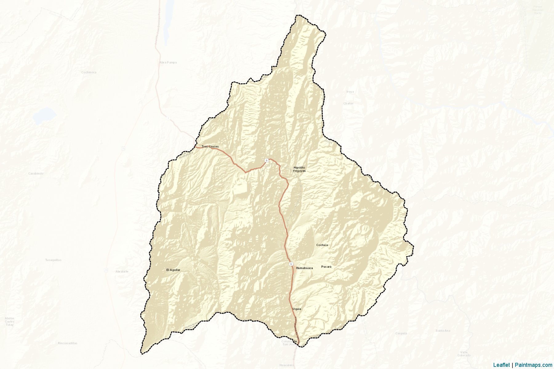 Muestras de recorte de mapas Humahuaca (Jujuy)-2