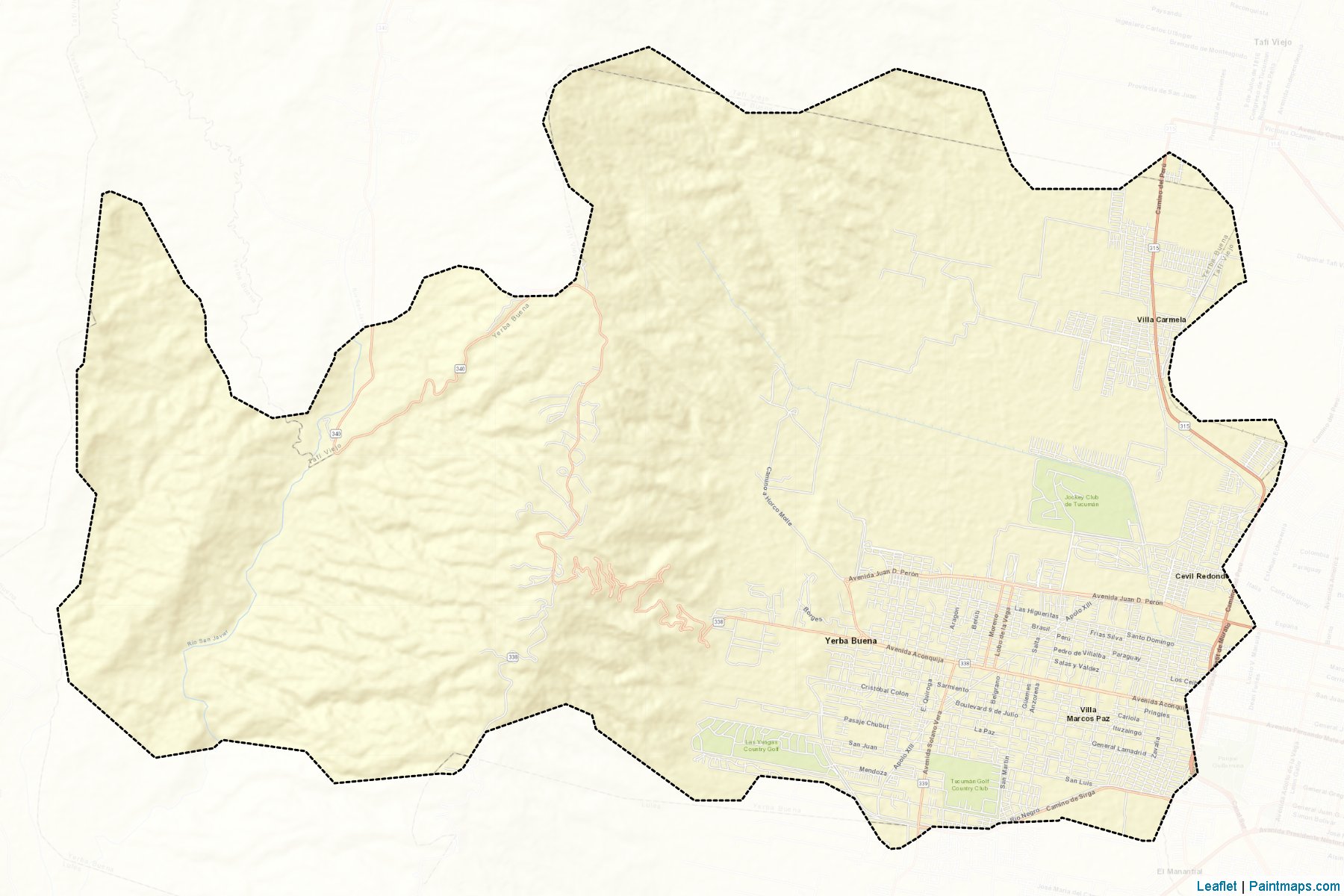 Muestras de recorte de mapas Yerba Buena (Tucumán)-2