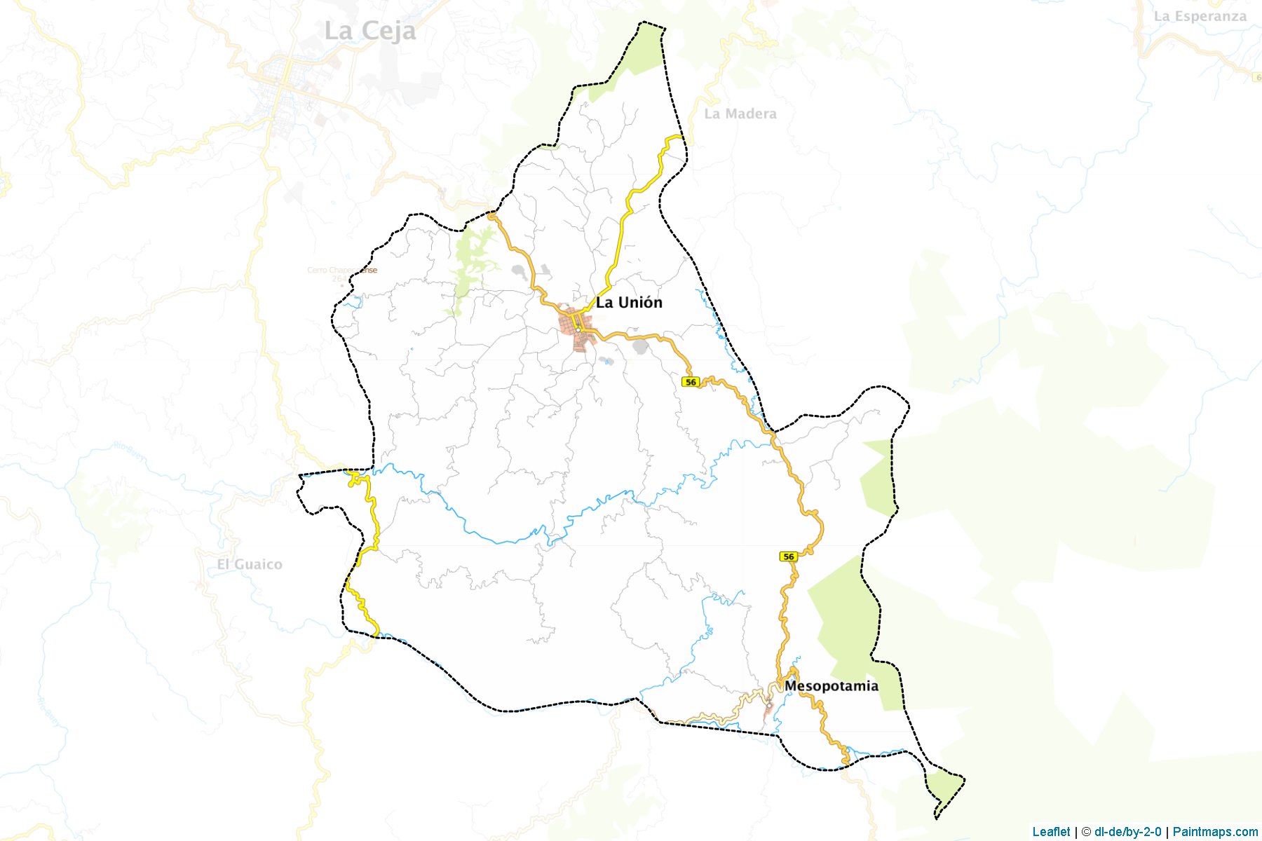 Muestras de recorte de mapas La Union (Antioquia)-1