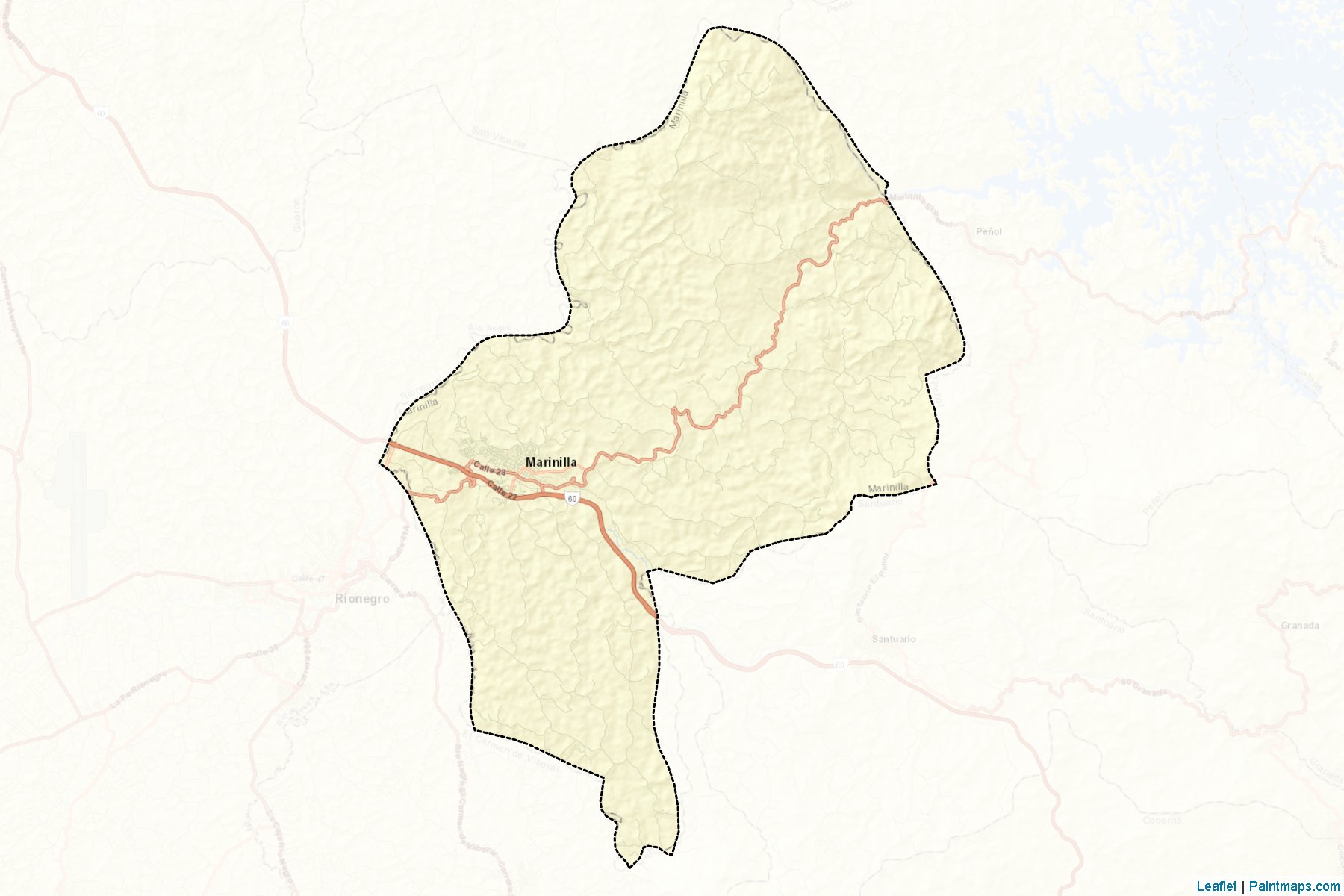 Muestras de recorte de mapas Marinilla (Antioquia)-2