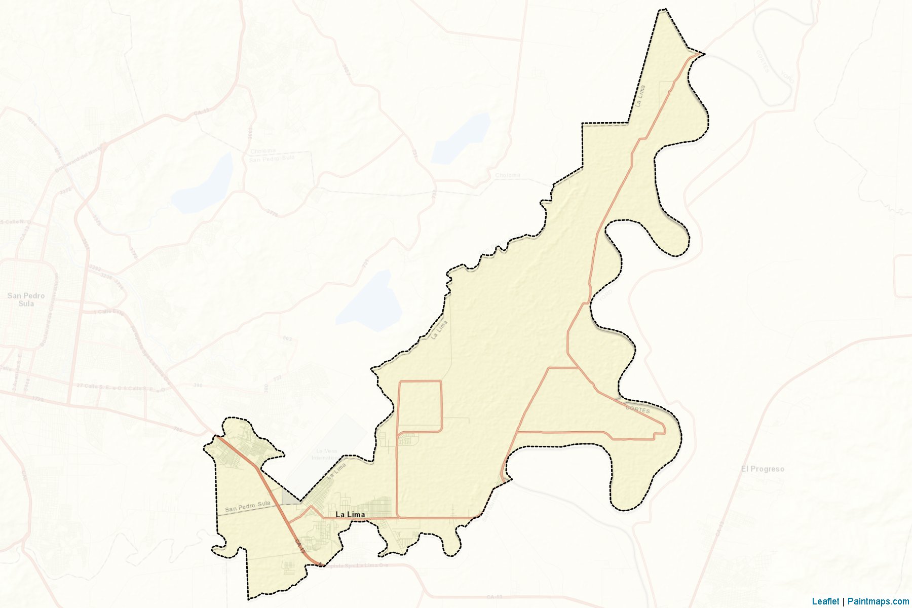 Muestras de recorte de mapas La Lima (Cortés)-2