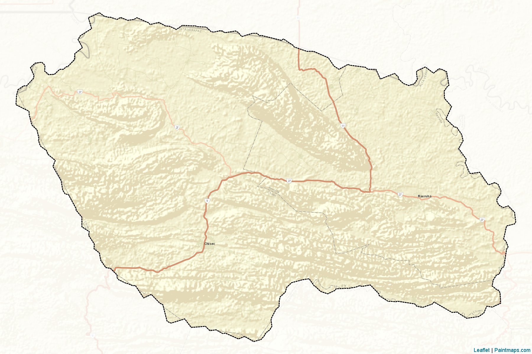 Muestras de recorte de mapas Chisec (Alta Verapaz)-2