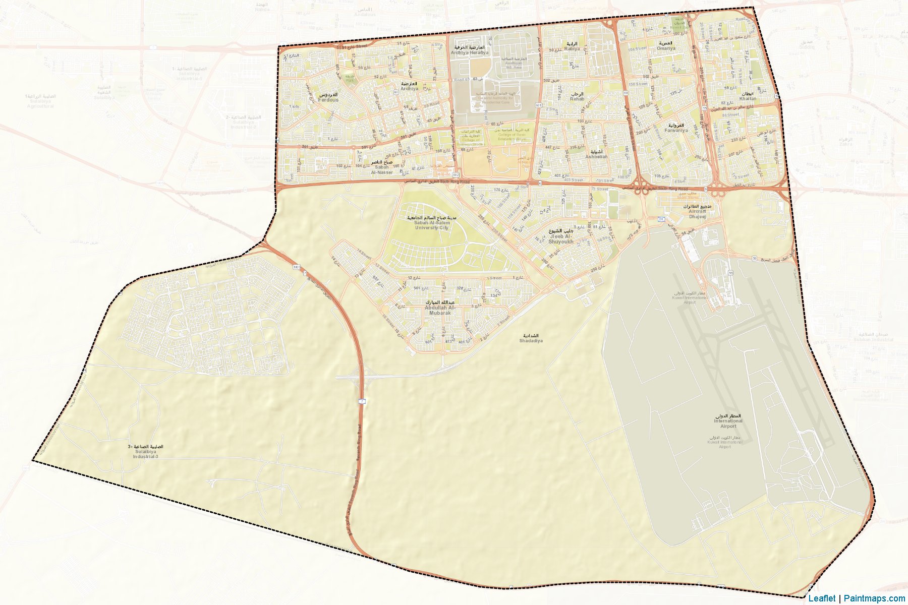 Al Farwaniyah (El Fervaniye Valiliği) Haritası Örnekleri-2