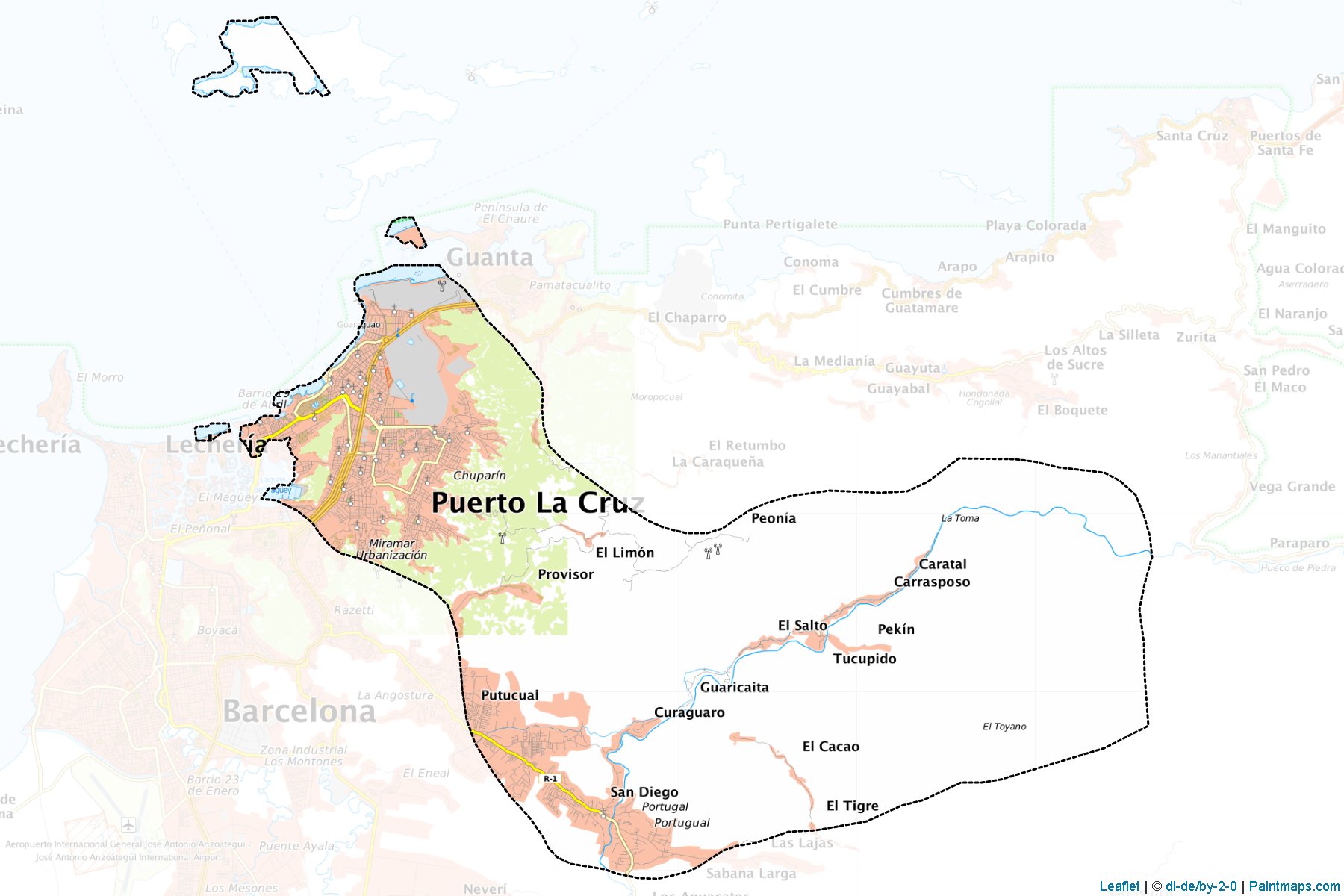 Sotillo (Anzoategui) Haritası Örnekleri-1