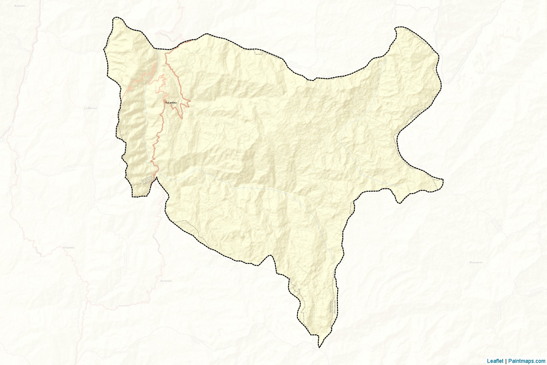 Muestras de recorte de mapas Salamina (Caldas)-2