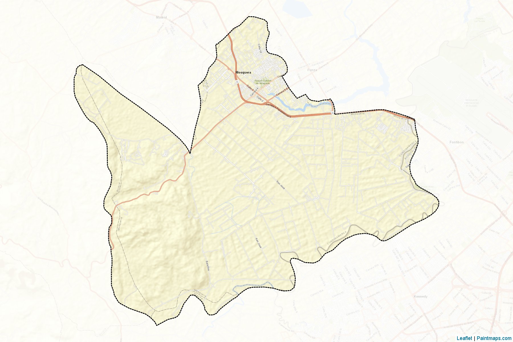 Mosquera (Cundinamarca) Map Cropping Samples-2