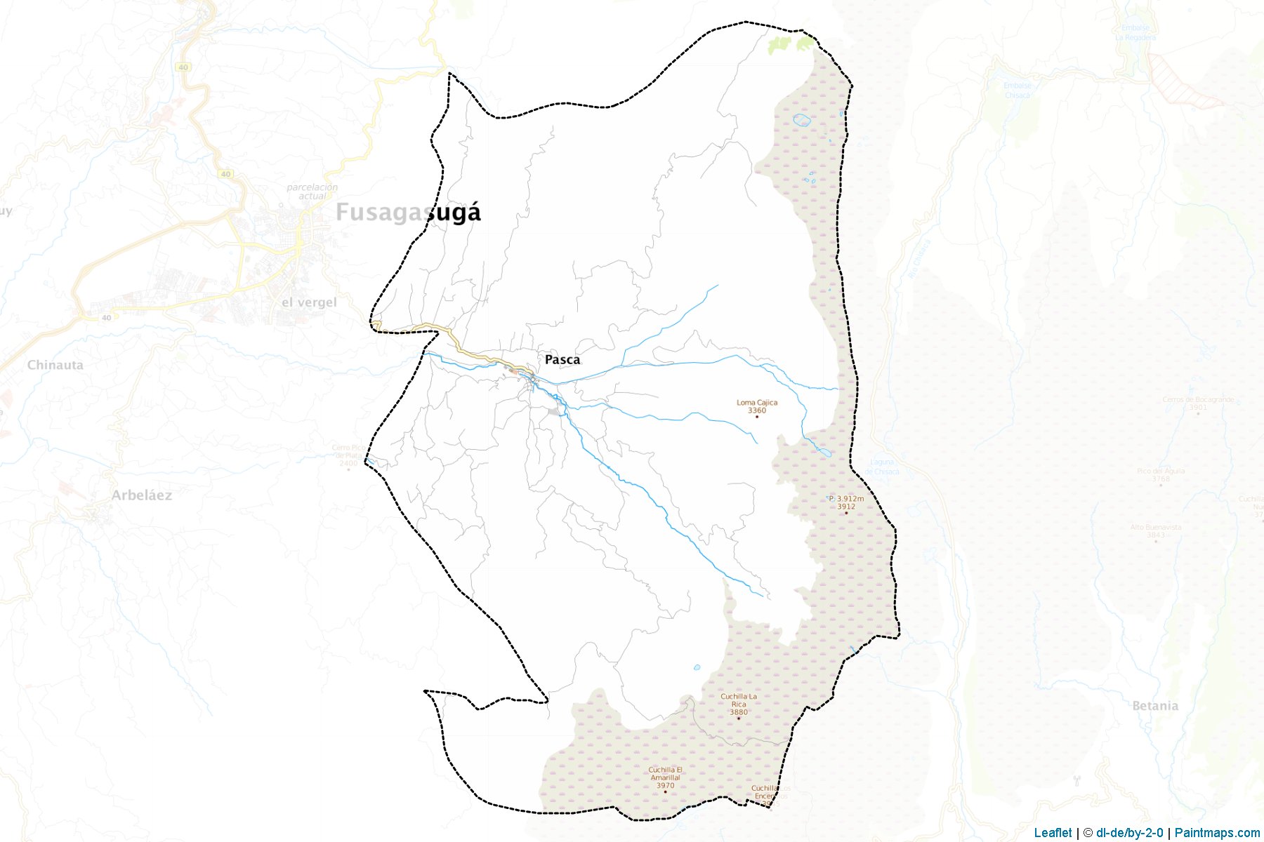 Pasca (Cundinamarca) Map Cropping Samples-1