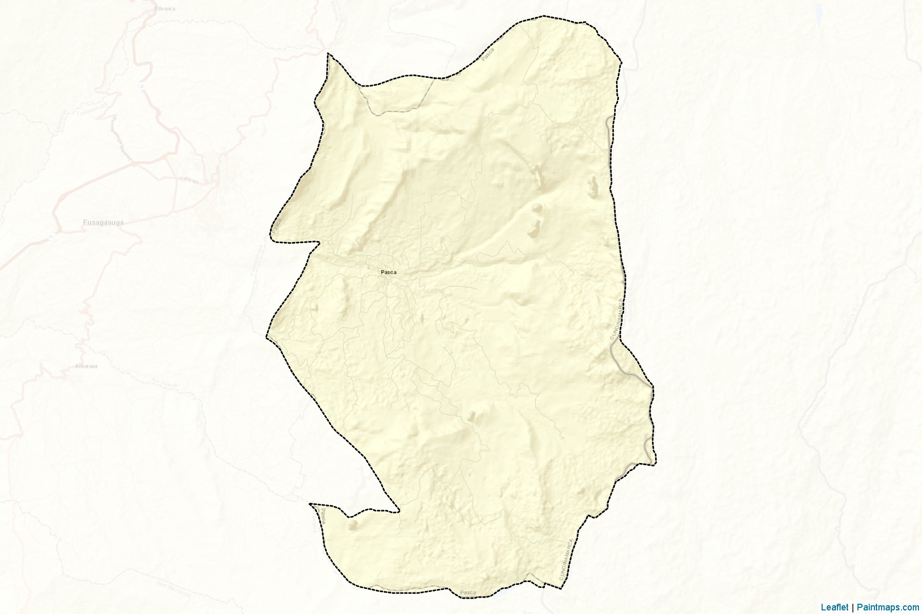 Pasca (Cundinamarca) Map Cropping Samples-2