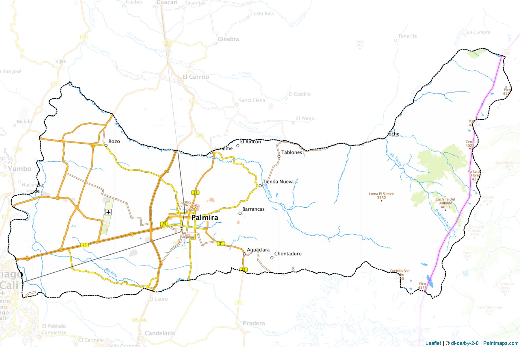 Palmira (Valle del Cauca) Map Cropping Samples-1