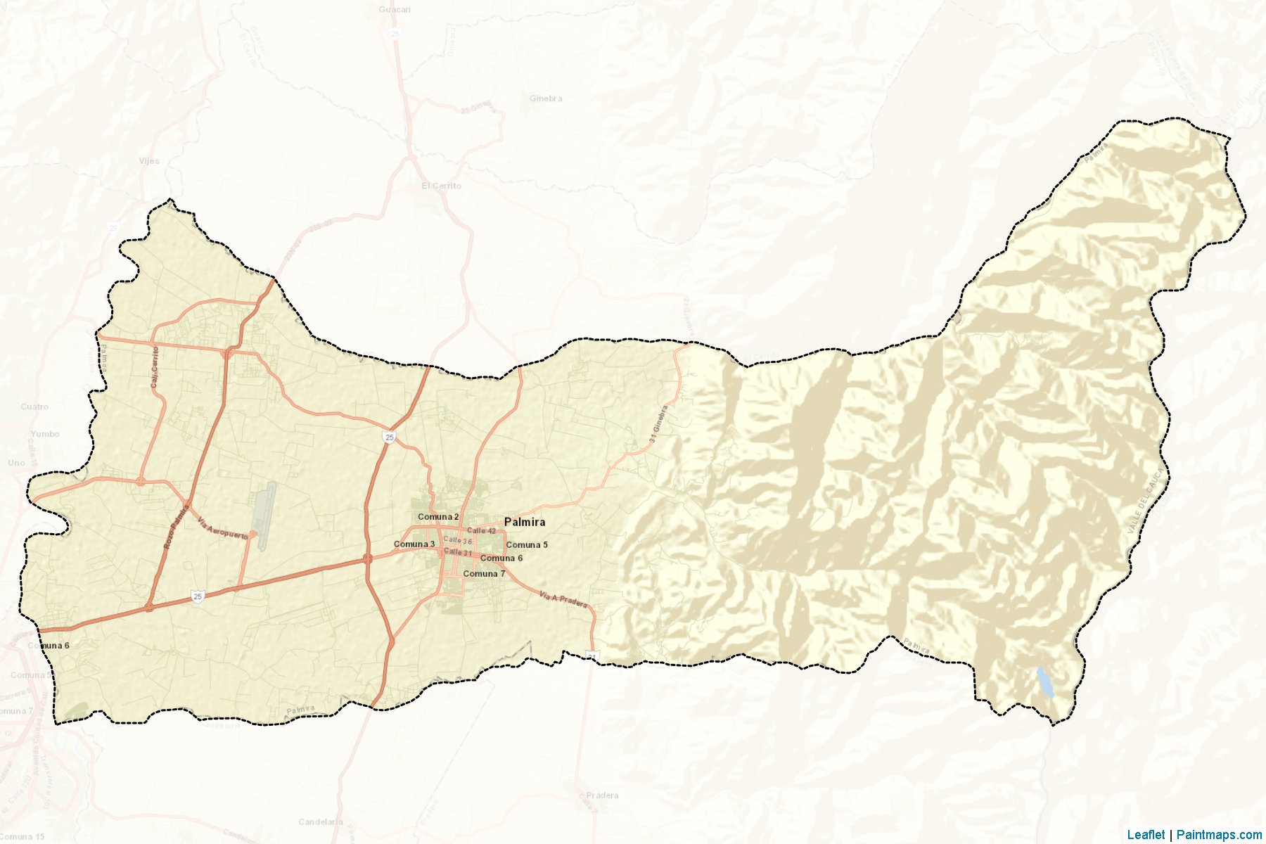 Palmira (Valle del Cauca) Map Cropping Samples-2