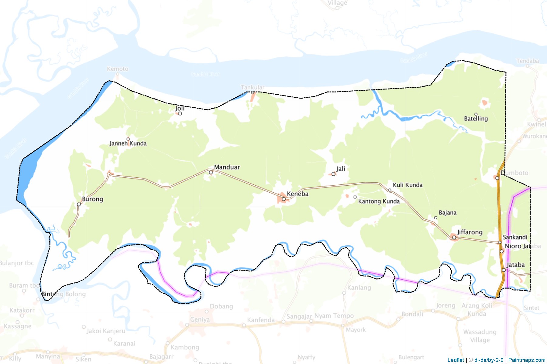 Muestras de recorte de mapas Kiang West (Lower River)-1