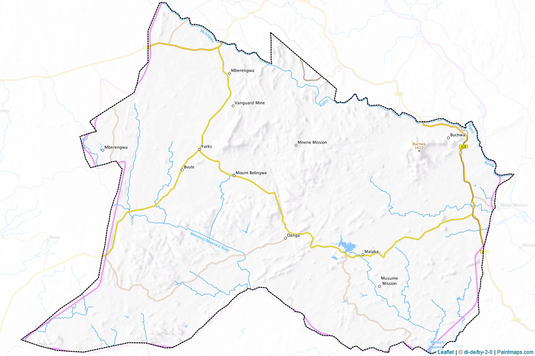 Mberengwa District (Midlands) Map Cropping Samples-1