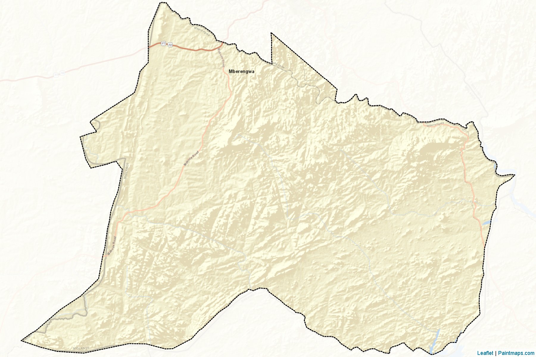 Mberengwa District (Midlands) Map Cropping Samples-2