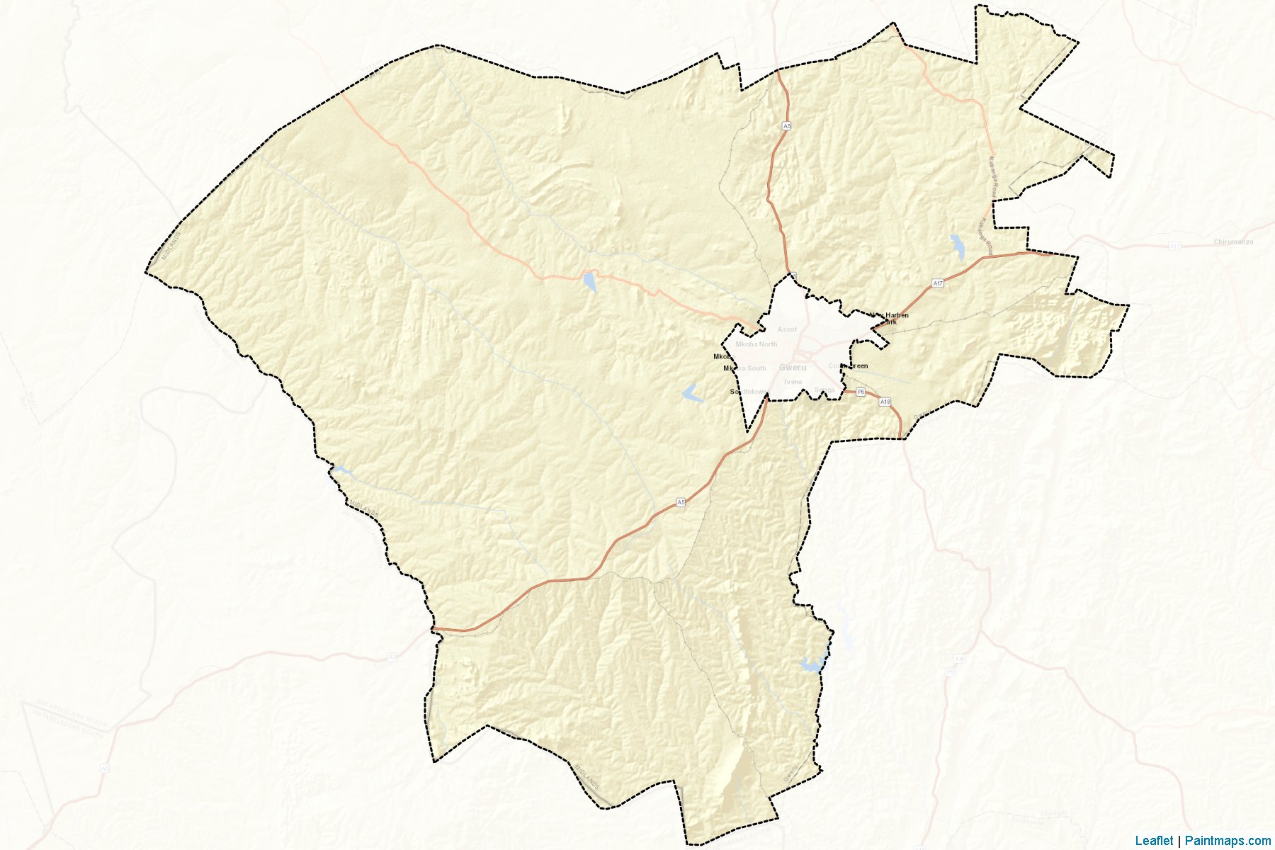 Gweru District (Midlands) Map Cropping Samples-2