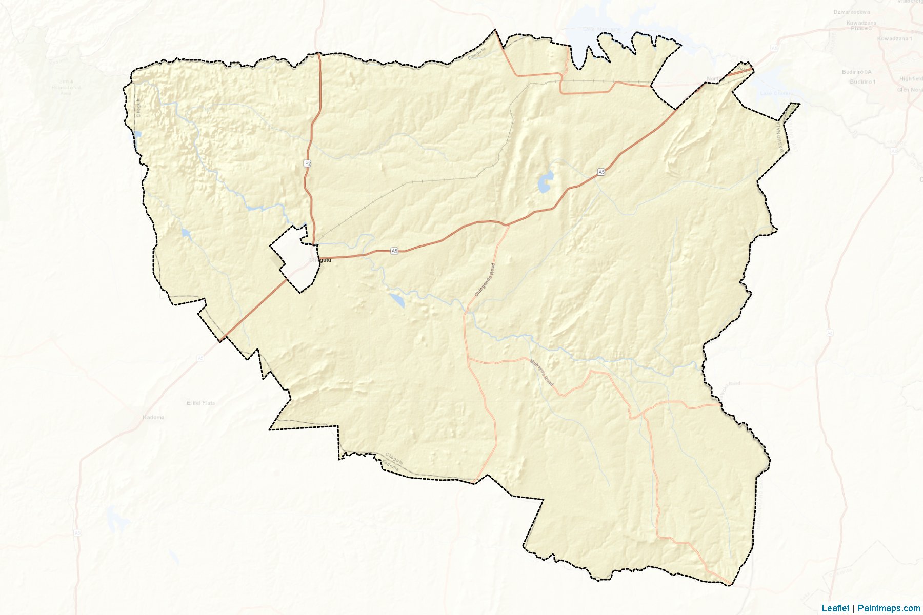 Muestras de recorte de mapas Chegutu (Mashonaland West)-2