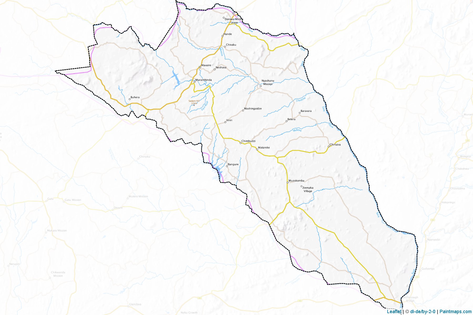 Muestras de recorte de mapas Buhera (Manicaland)-1