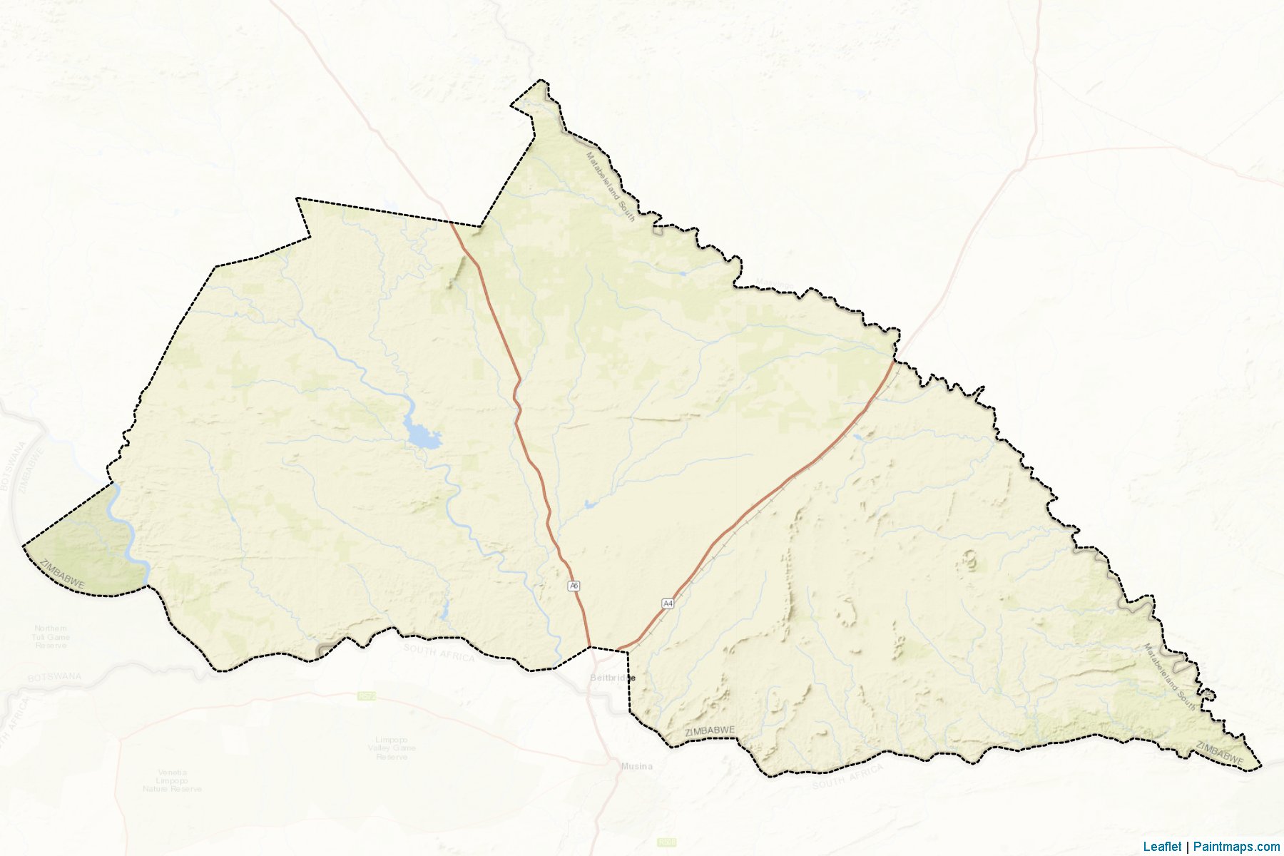 Beitbridge District (Matabeleland South) Map Cropping Samples-2