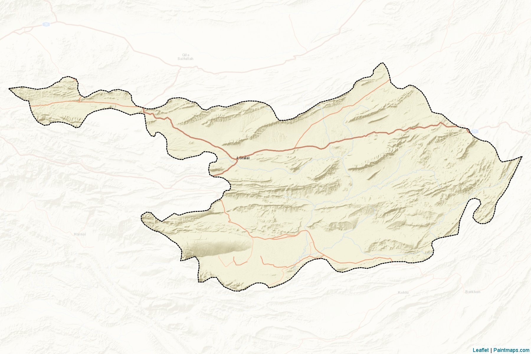 Loralai (Belucistan Eyaleti) Haritası Örnekleri-2