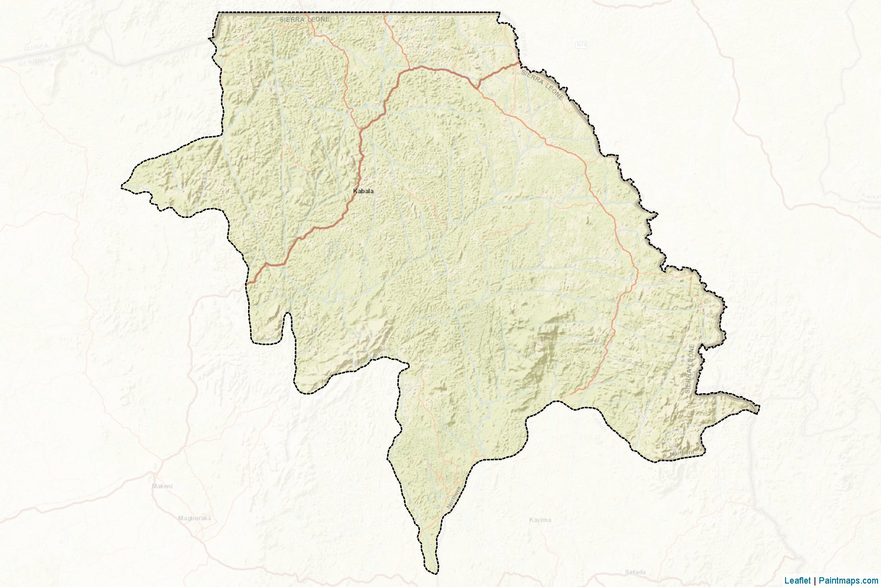 Muestras de recorte de mapas Koinadugu (Northern)-2