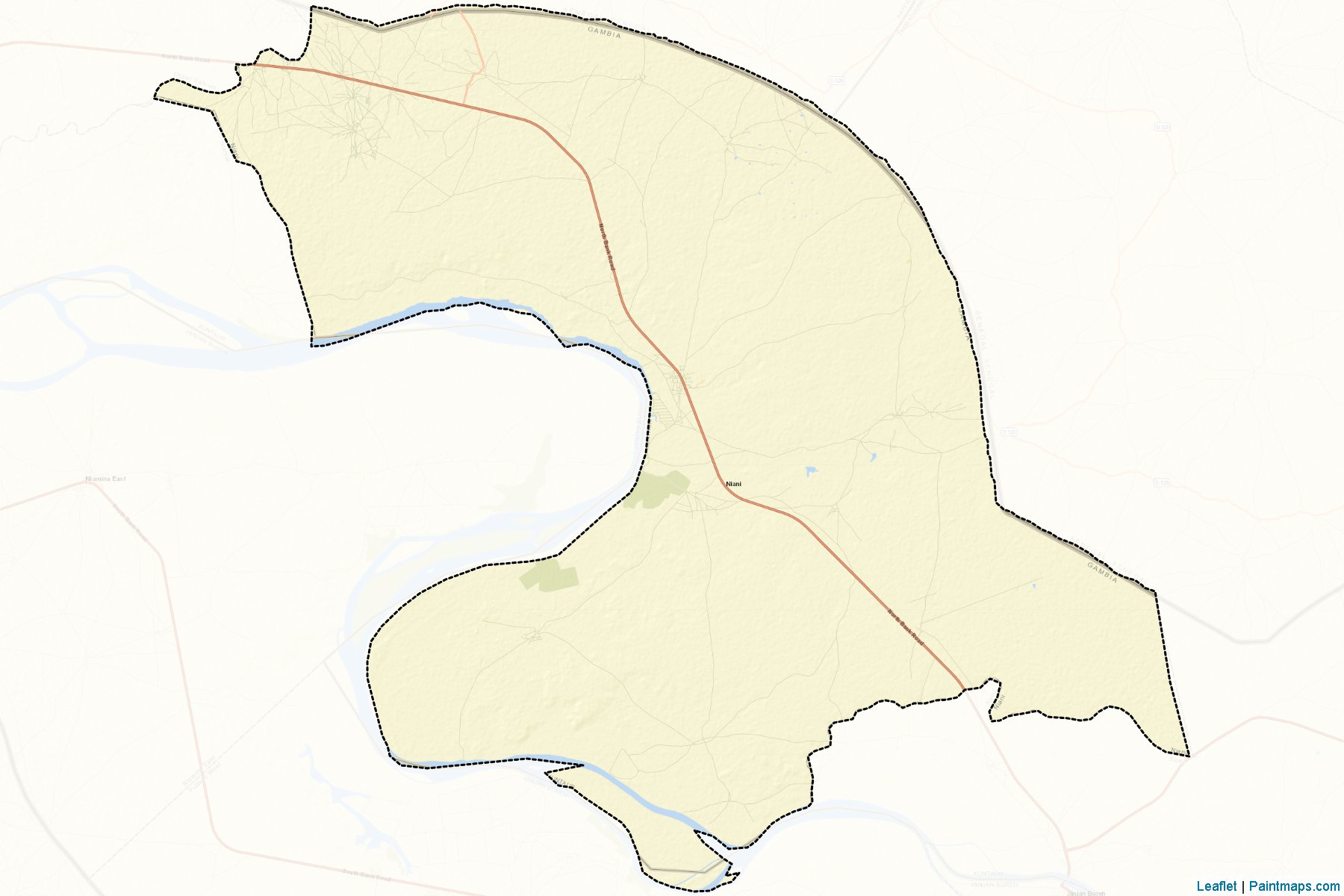 Muestras de recorte de mapas Niani (Central River)-2