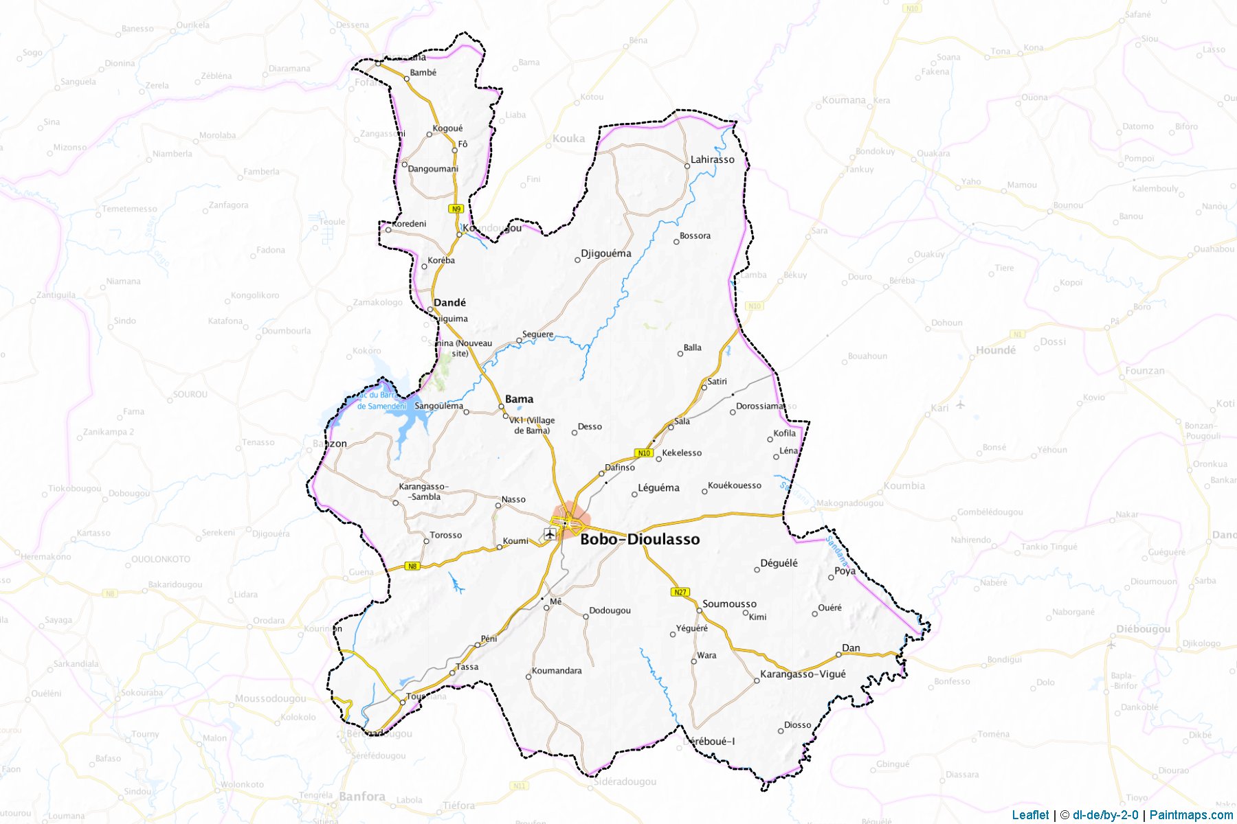 Houet (Hauts Bassins) Map Cropping Samples-1