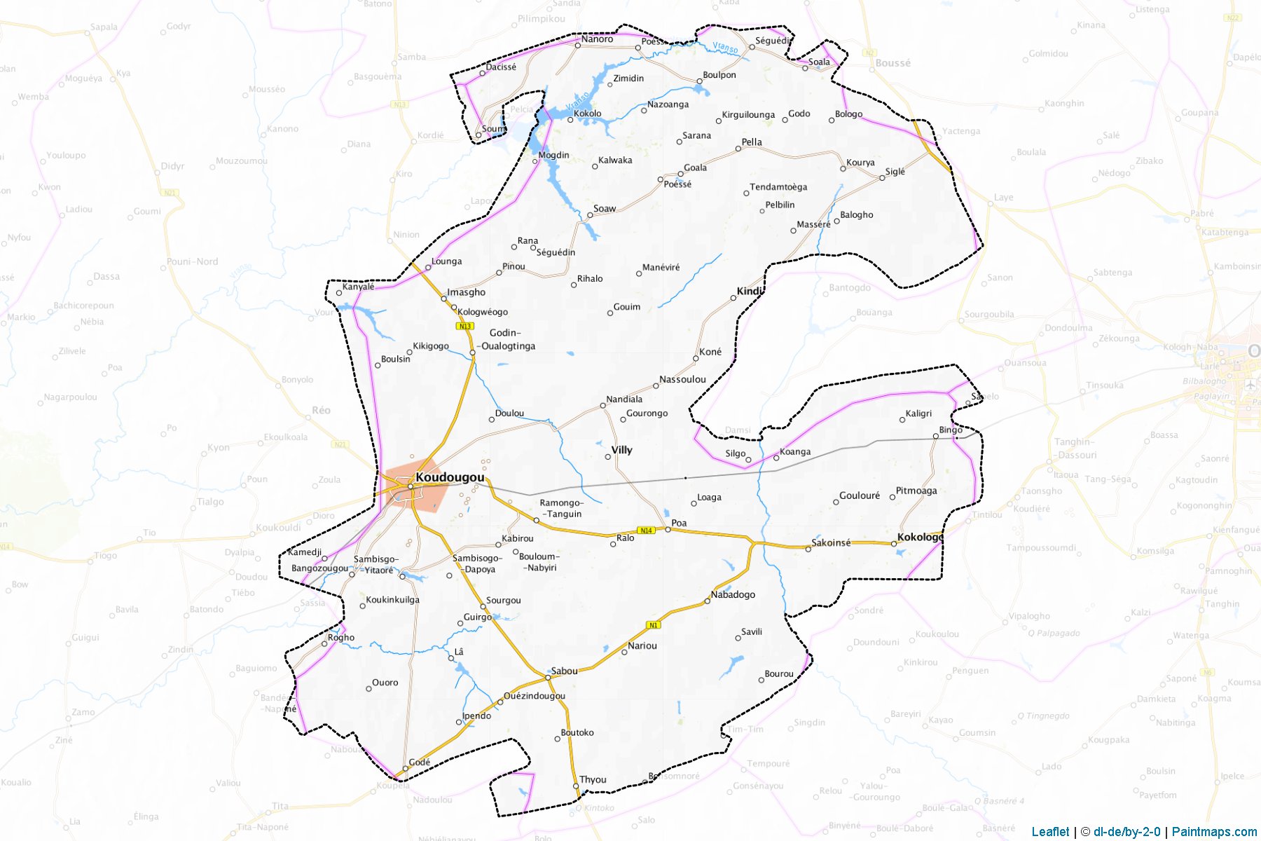 Boulkiemdé (Centre Ouest) Map Cropping Samples-1