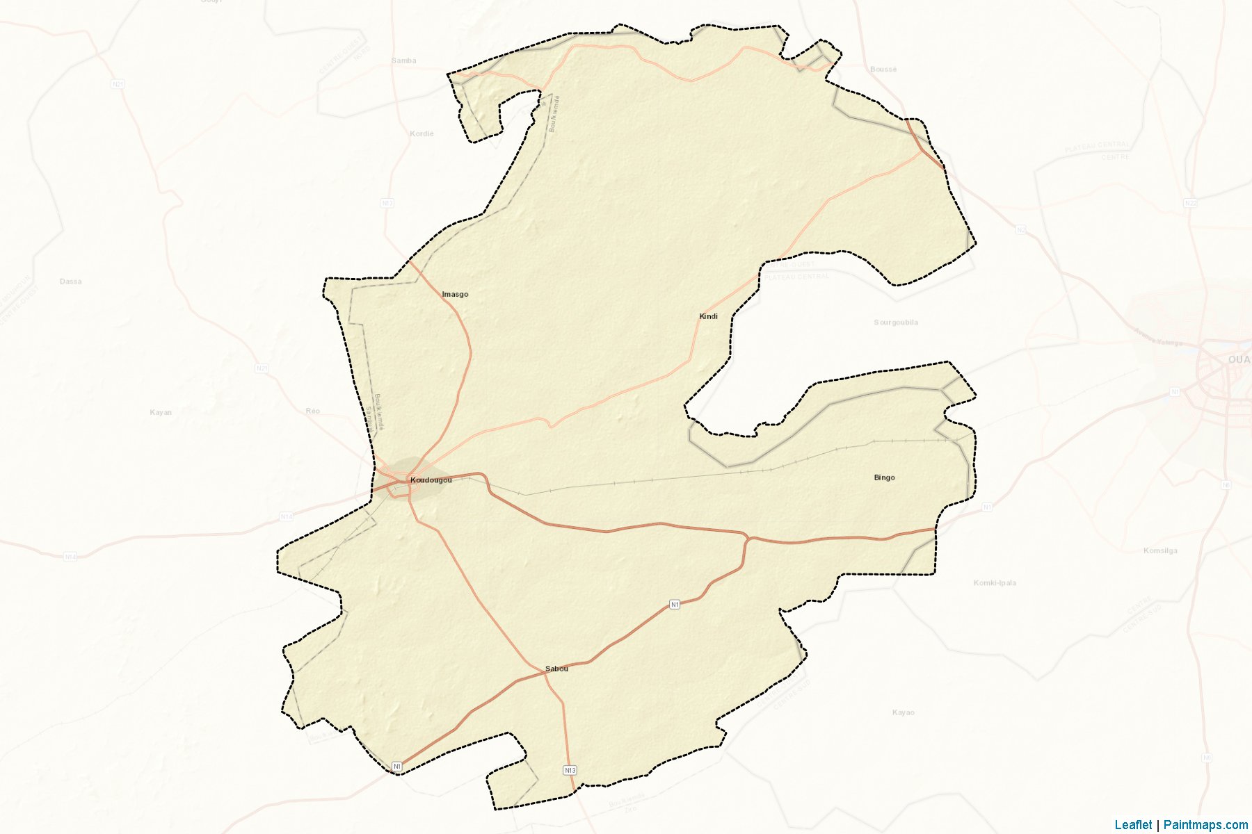 Boulkiemdé (Centre Ouest) Map Cropping Samples-2