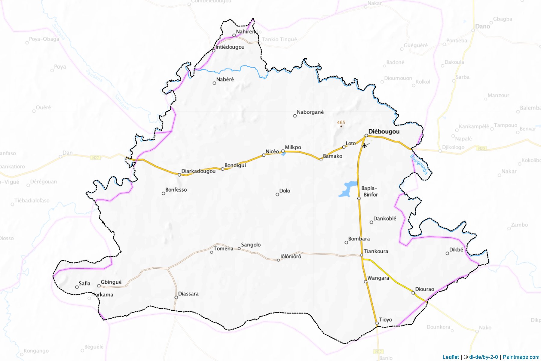 Bougouriba (Sud-Ouest) Map Cropping Samples-1