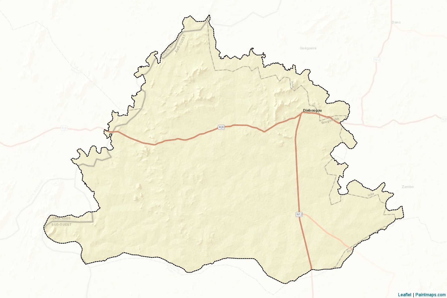 Bougouriba (Sud-Ouest) Map Cropping Samples-2